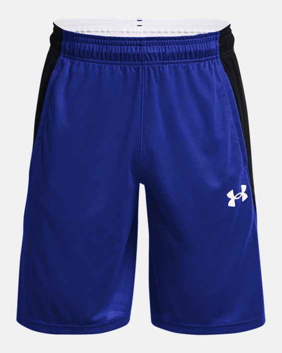Electric Blue 428 Under Armour Mens Baseline 10-inch Shorts Large Tall /White 